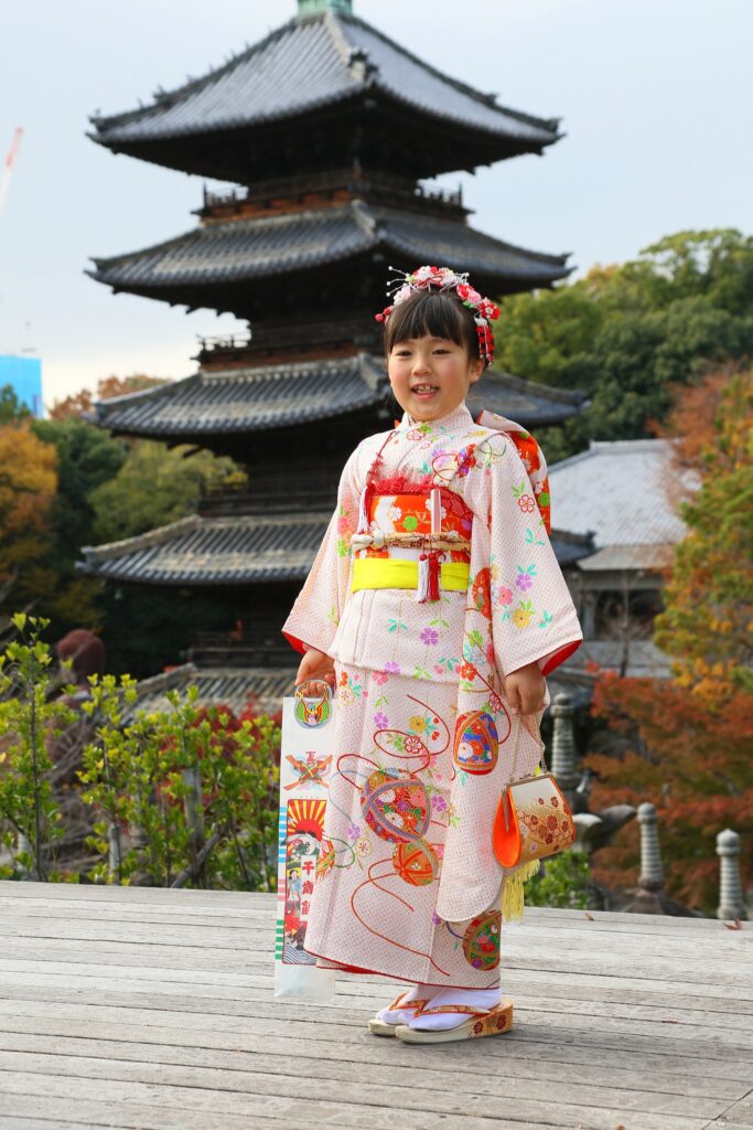 神聖な雰囲気漂う七五三の記念写真
